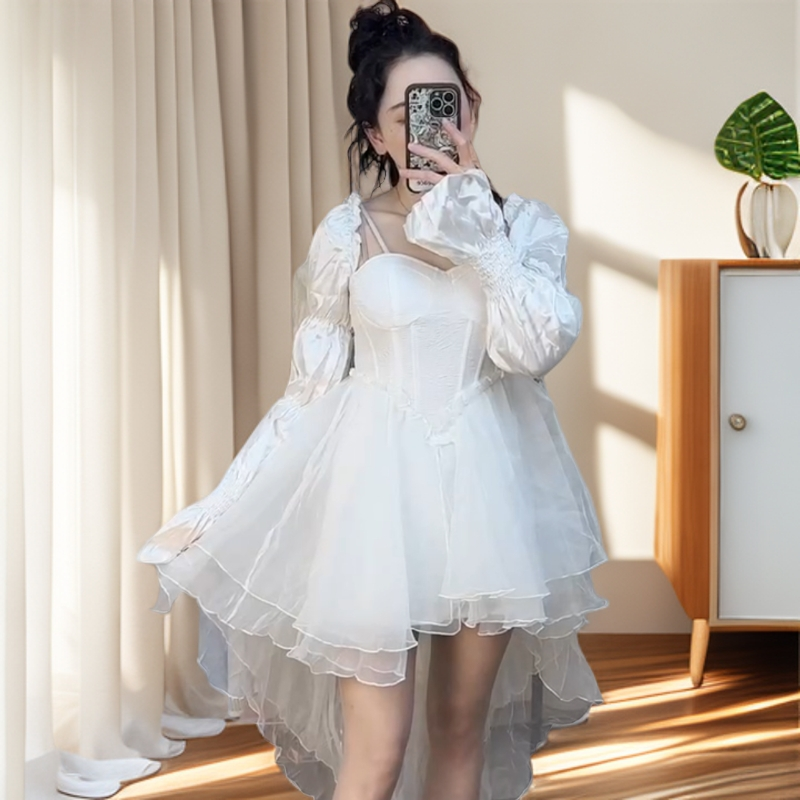 （肉肉的上进心3店）秋冬当季新款反季连衣裙套装新款