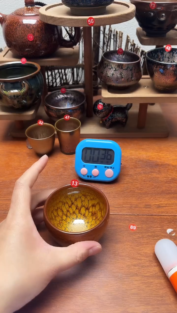 茶盏青**悔13号建盏工匠茶器