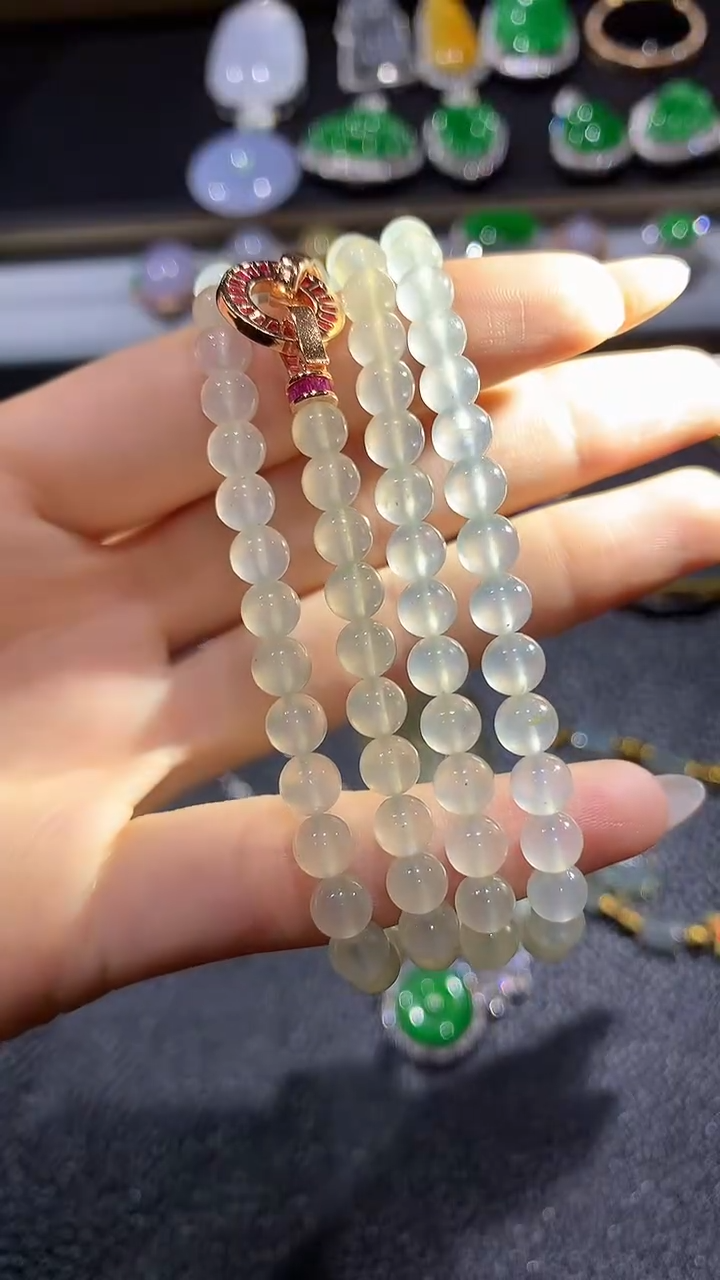 【闪购商品】翡翠手链未镶嵌7团购