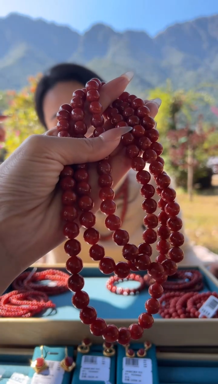 【闪购商品】南红玛瑙项链未镶嵌1.13-9-9（多样式）