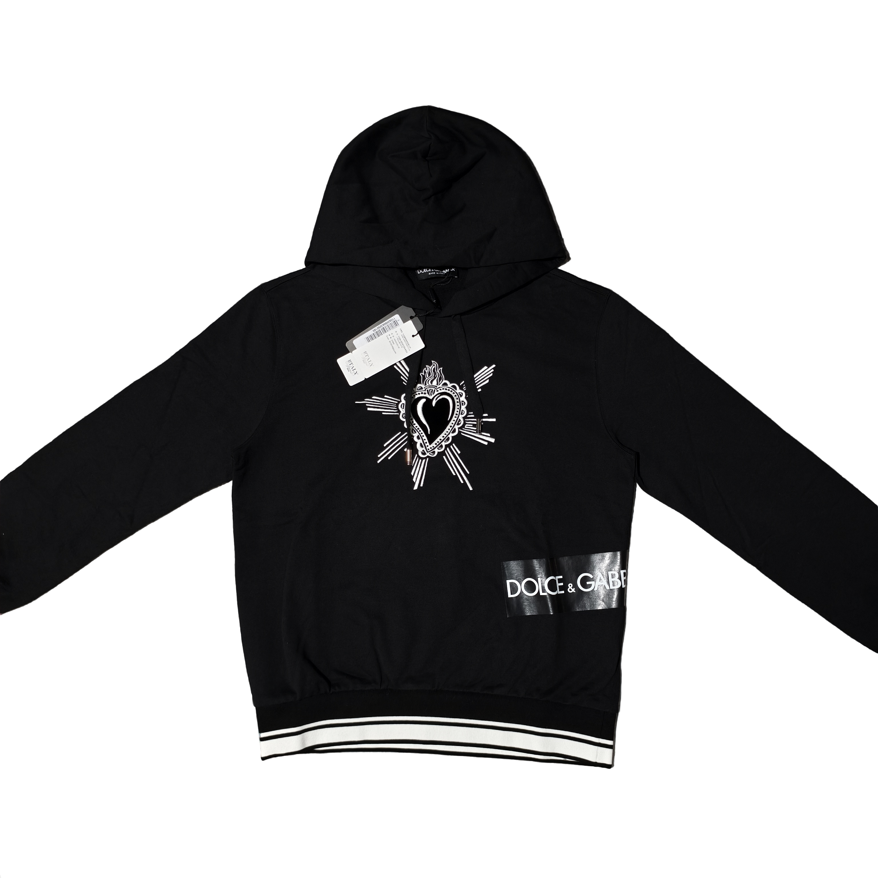 DOLCE&GABBANA杜嘉班纳爱心刺绣logo胶印卫衣00653鉴真新款