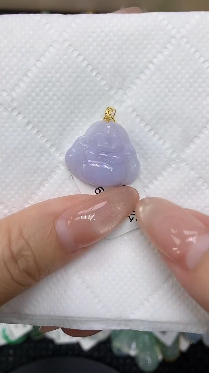 颈饰18K金镶嵌翡翠111111111111