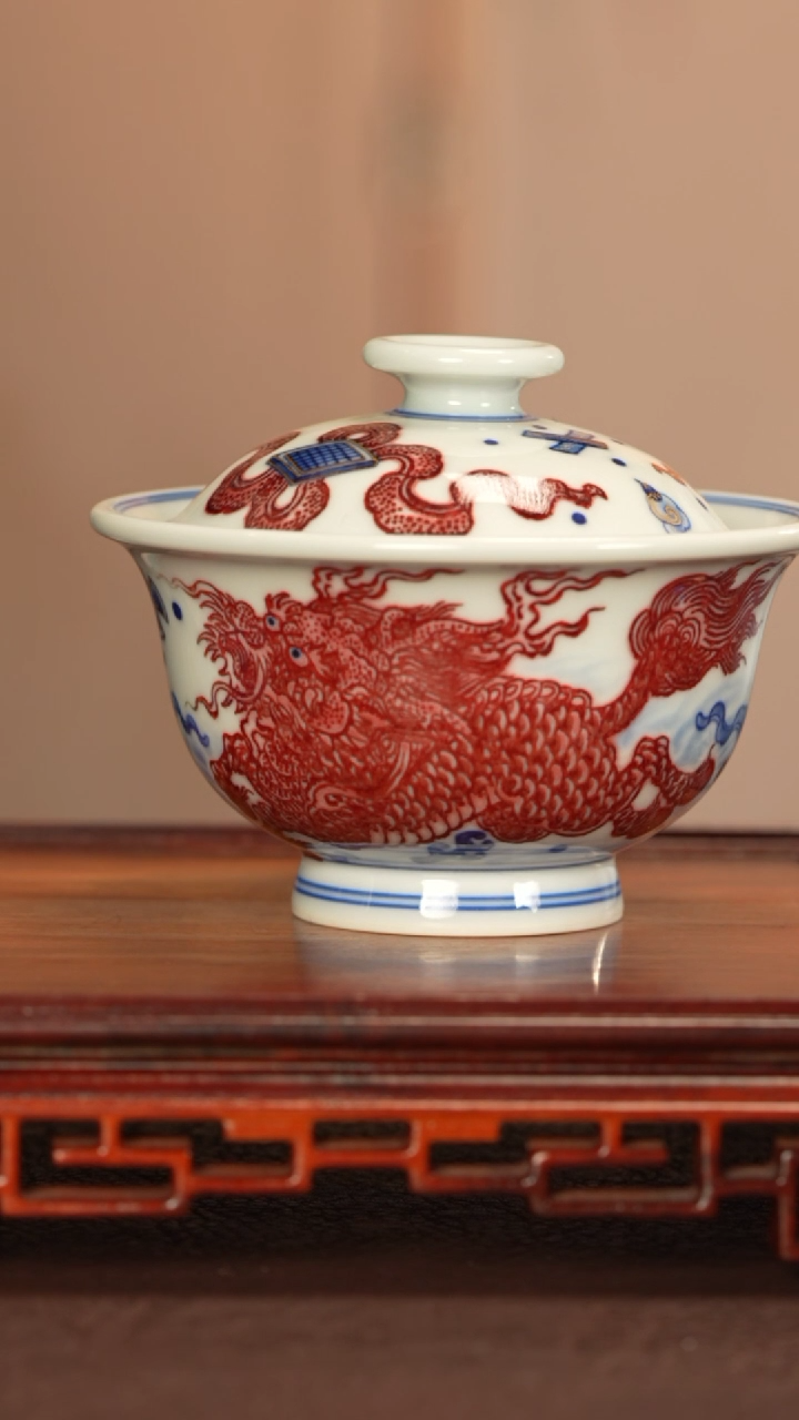 【闪购商品】盖碗永明尚玩窑景德镇纯手工陶瓷瓷瓷瓷