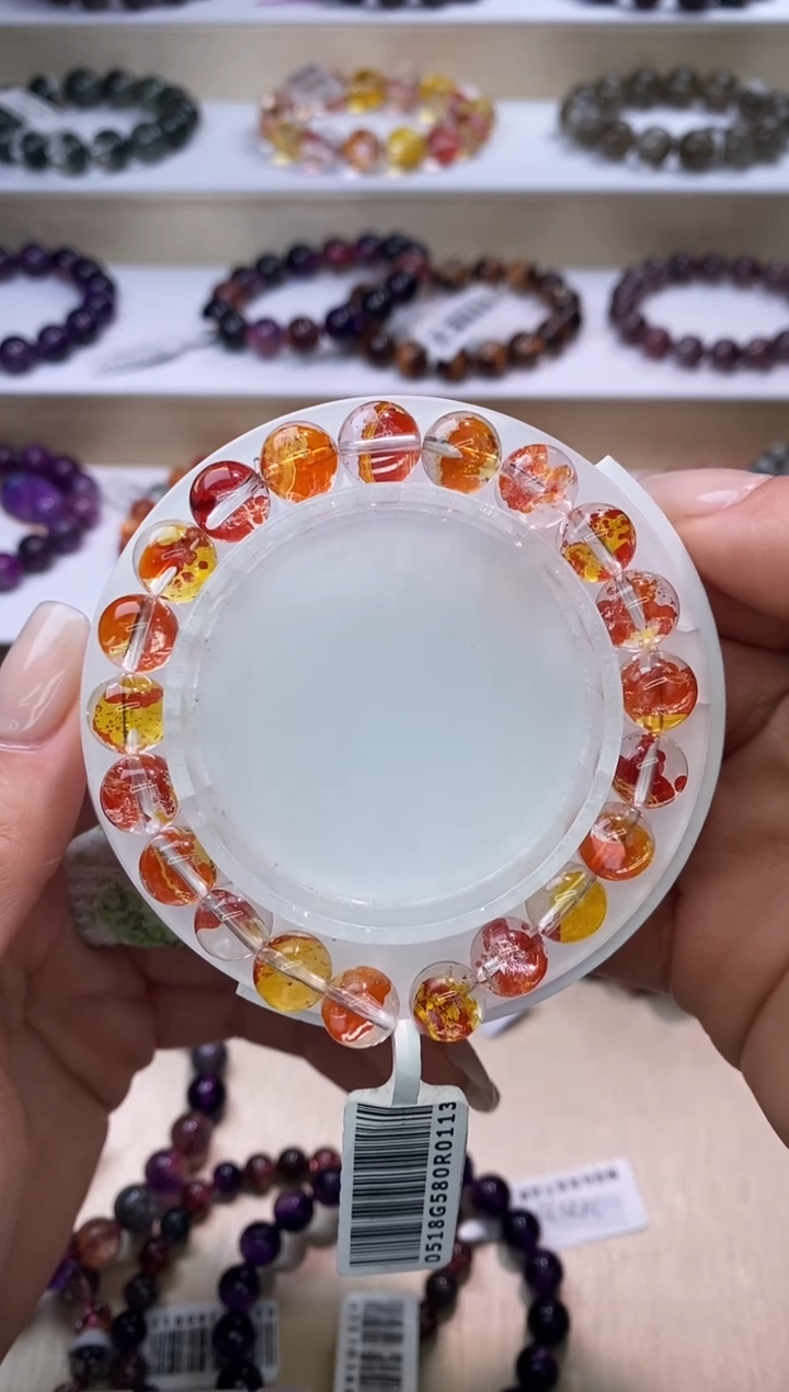 【闪购商品】水晶手链未镶嵌锦鲤胶花9m+