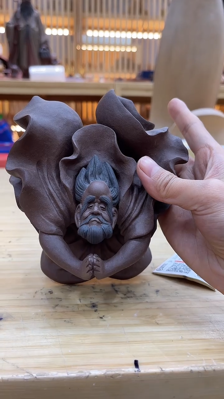 【闪购商品】紫砂茶宠飞天达摩