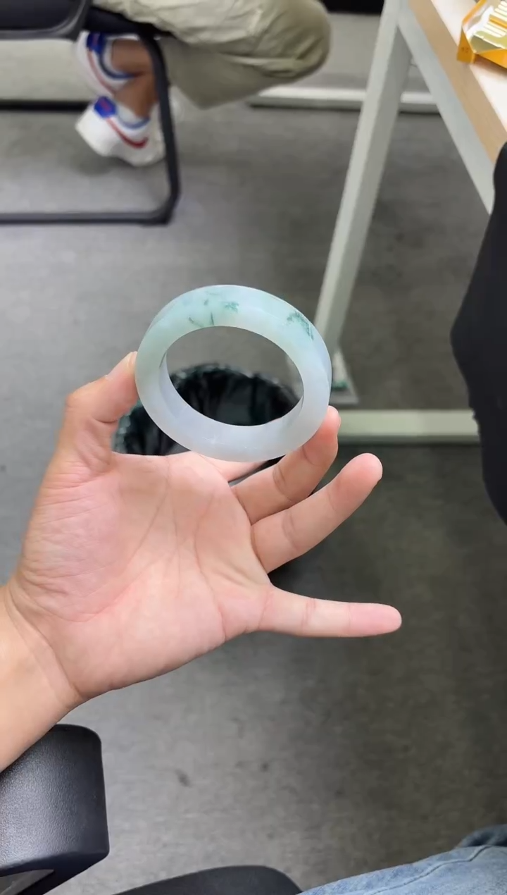 未镶嵌手镯定制翡翠娟*手镯