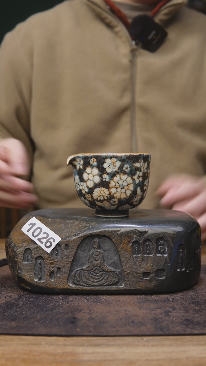 【闪购商品】甘石青花手工茶具1026