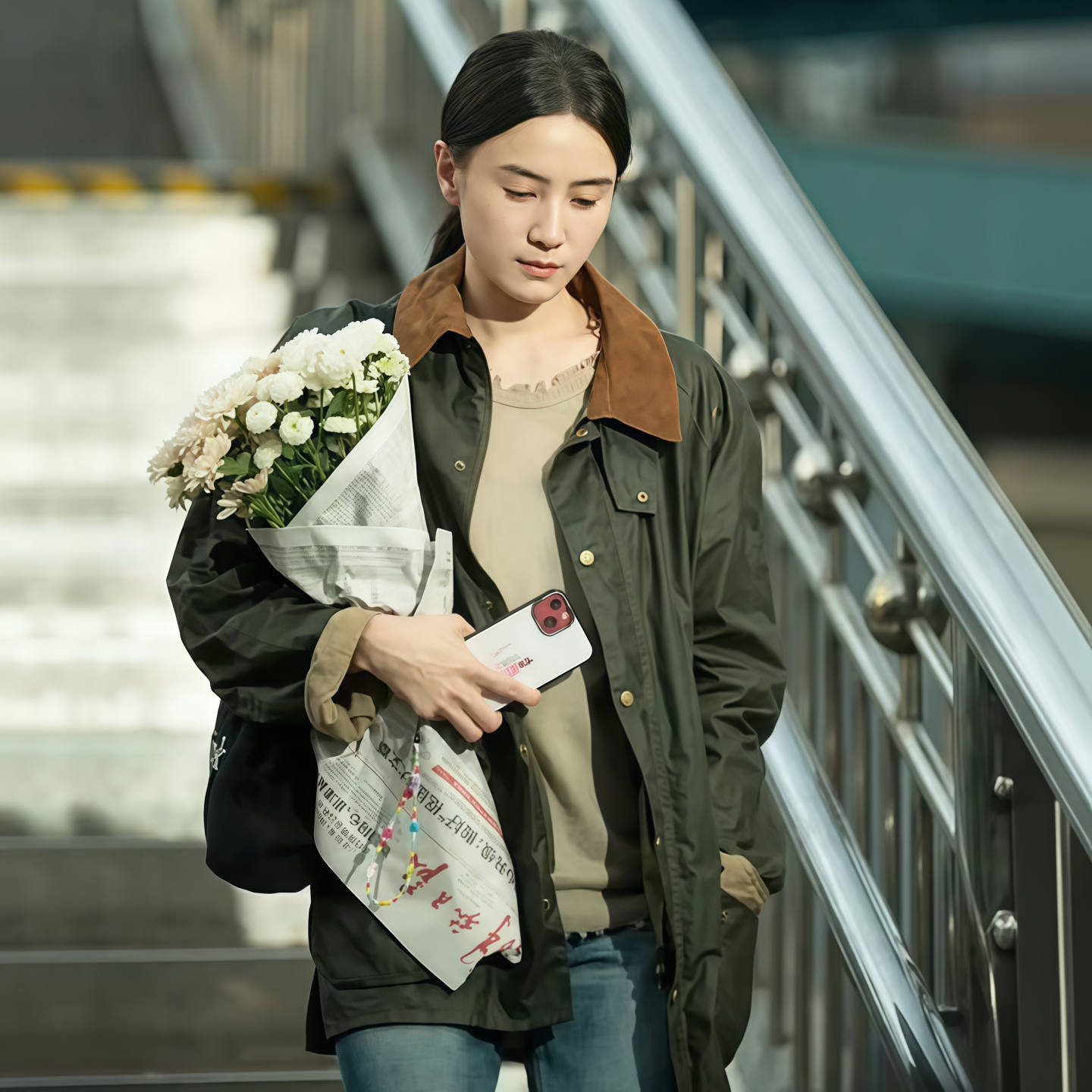 宋佳同款 英国Engbarbour Lightweight ashby轻蜡薄款夹克外套女