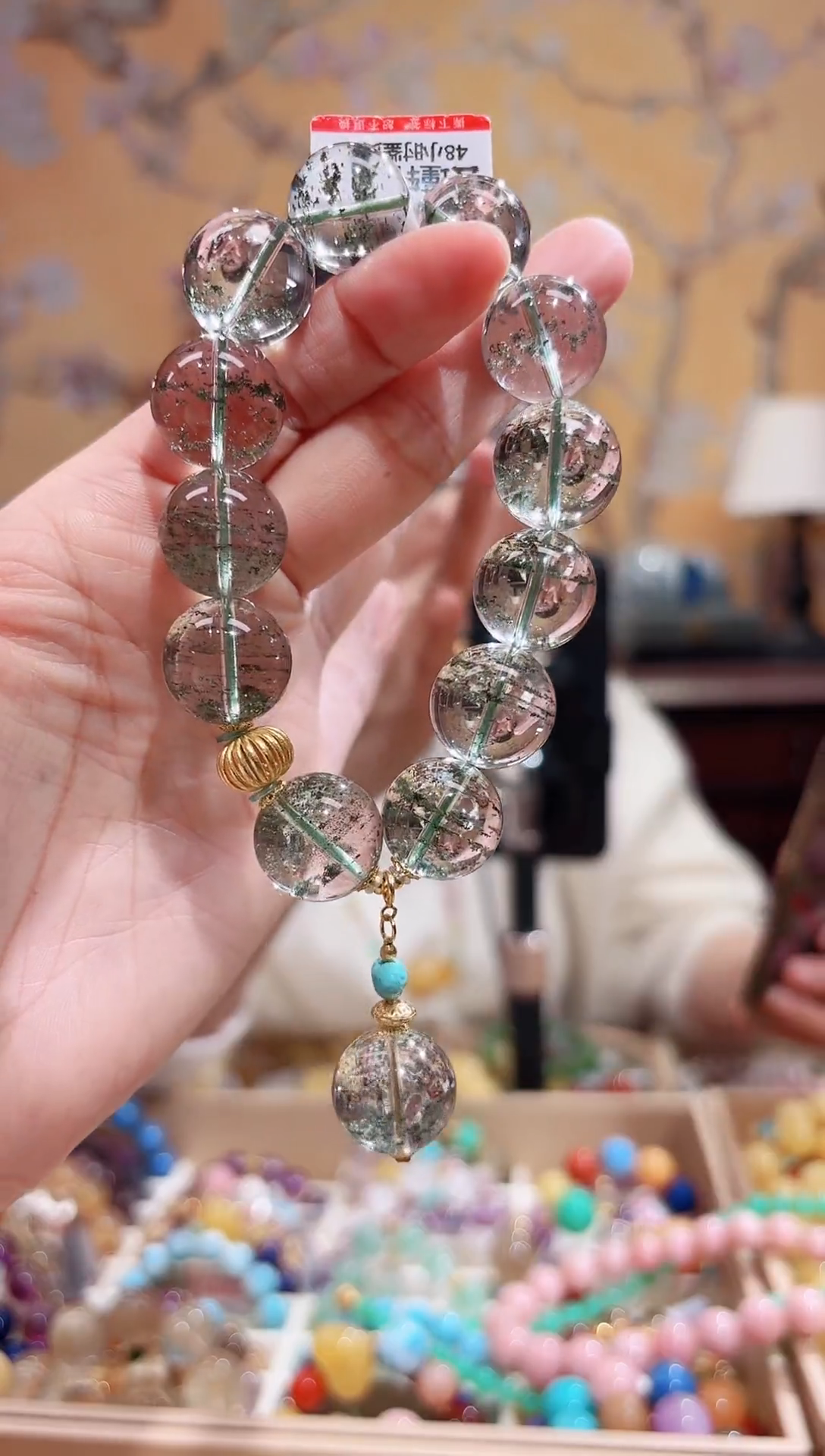 18K金镶嵌手链水晶设计款手串