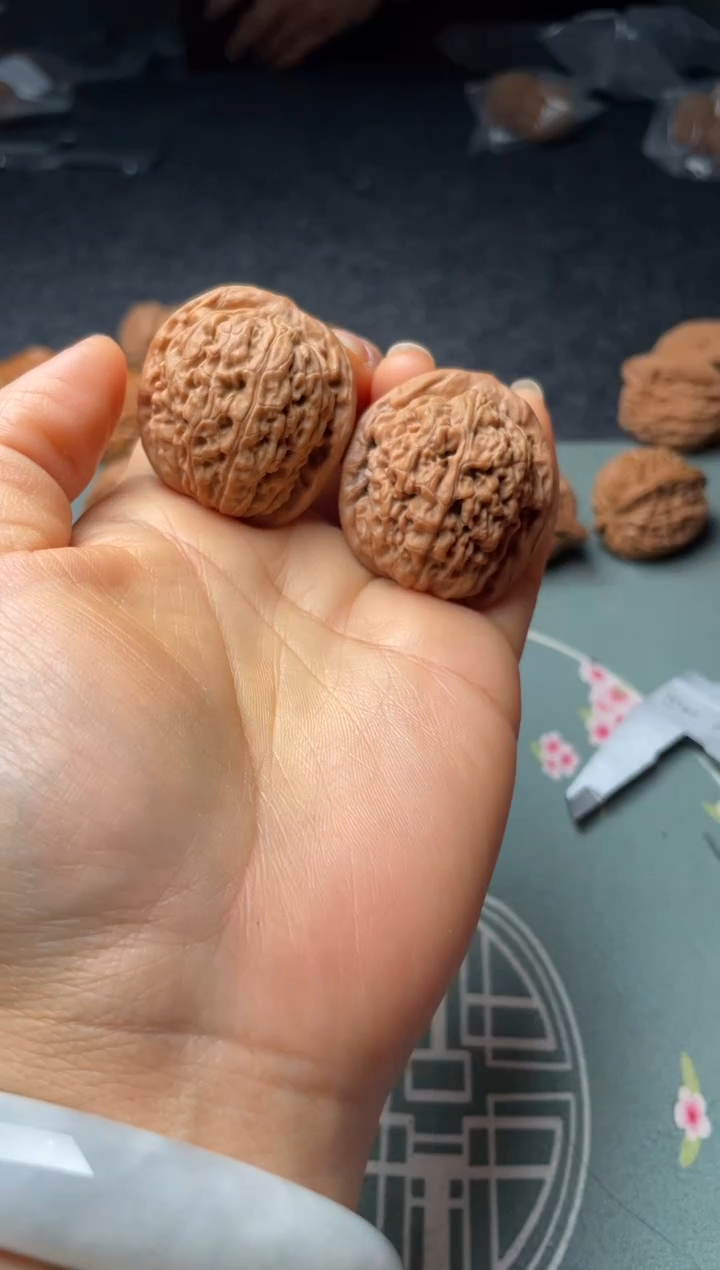 把件文玩核桃w289  莲花   35尺