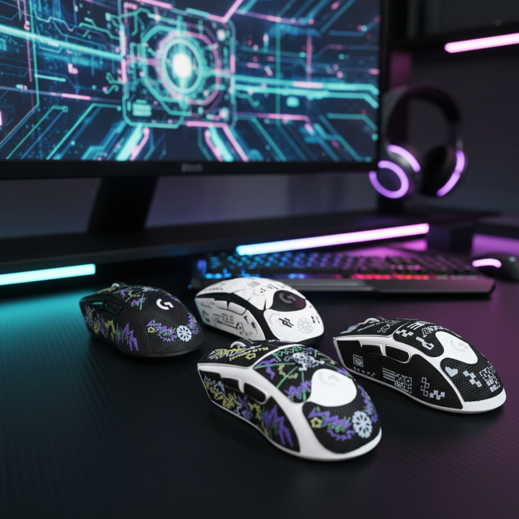 吸汗GPW电竞鼠标鼠标gpw2鼠标防滑贴纸鼠标垫毒蝰progpw防滑贴