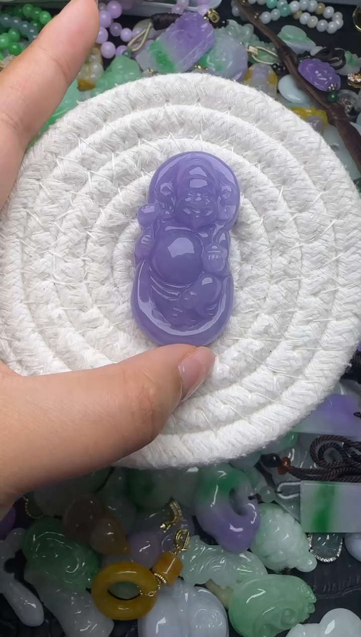 颈饰未镶嵌翡翠缅甸翡翠吊坠