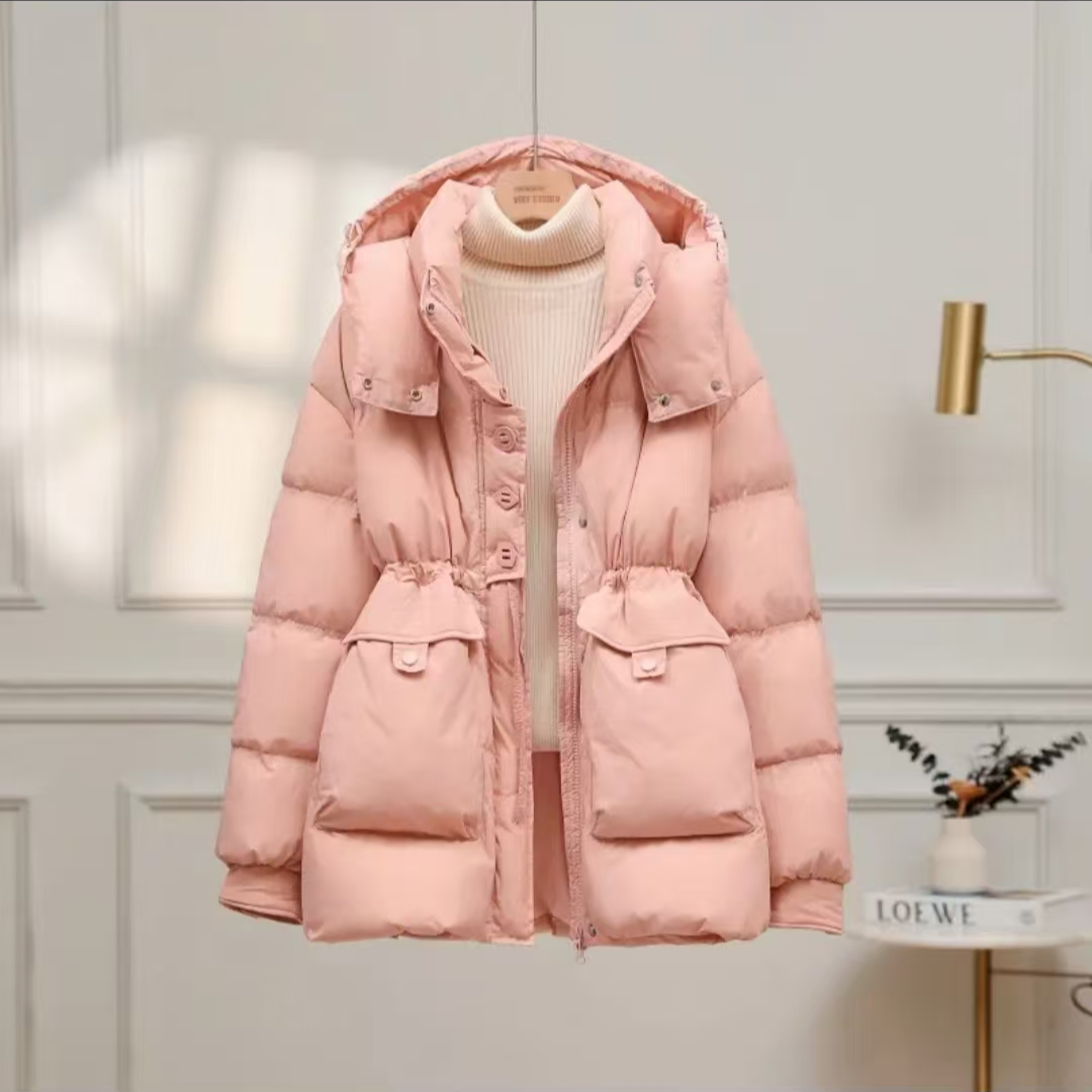 337显瘦小个子收腰羽绒服冬季2025新款韩版时尚鸭绒保暖外套潮款