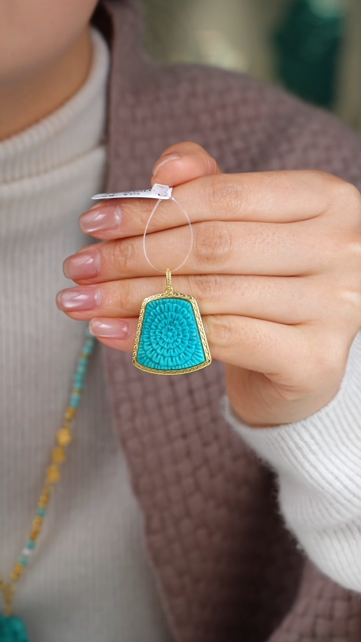 【闪购商品】绿松石吊坠(不含链)合金1