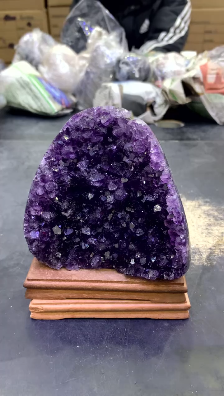 【闪购商品】水晶摆件未镶嵌天然高品质紫晶945