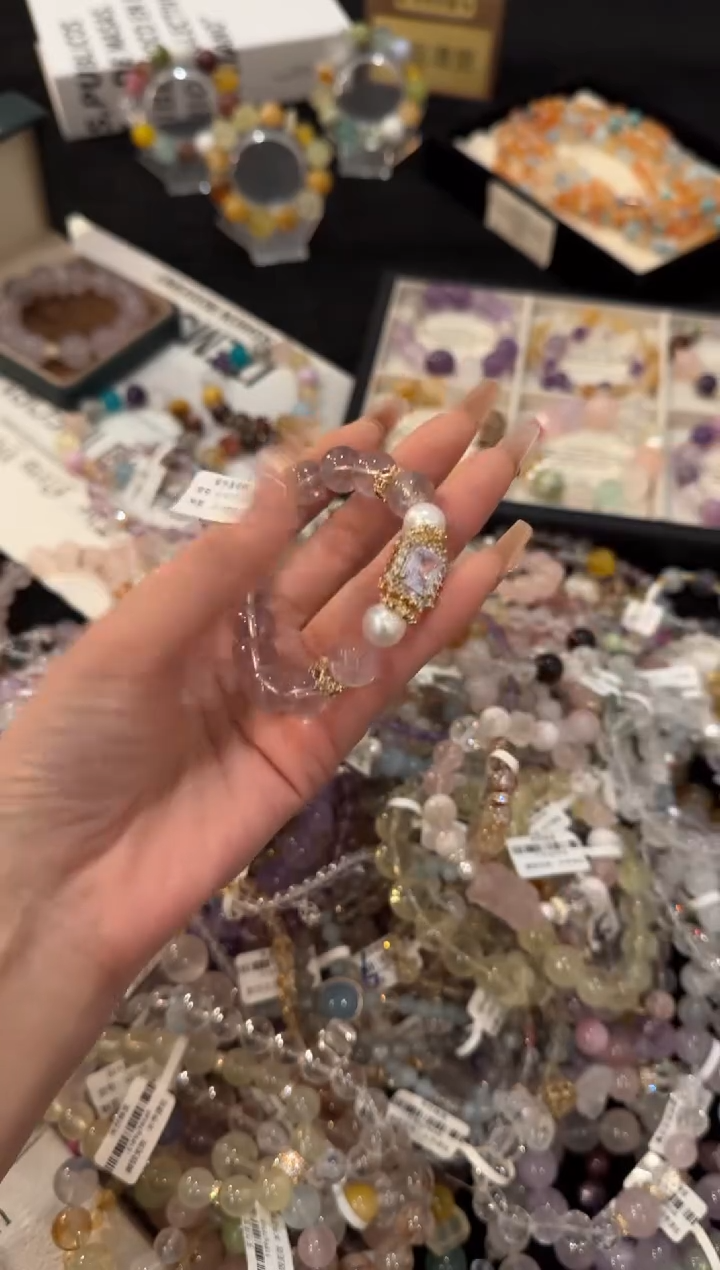 合金手链水晶紫水晶x1973