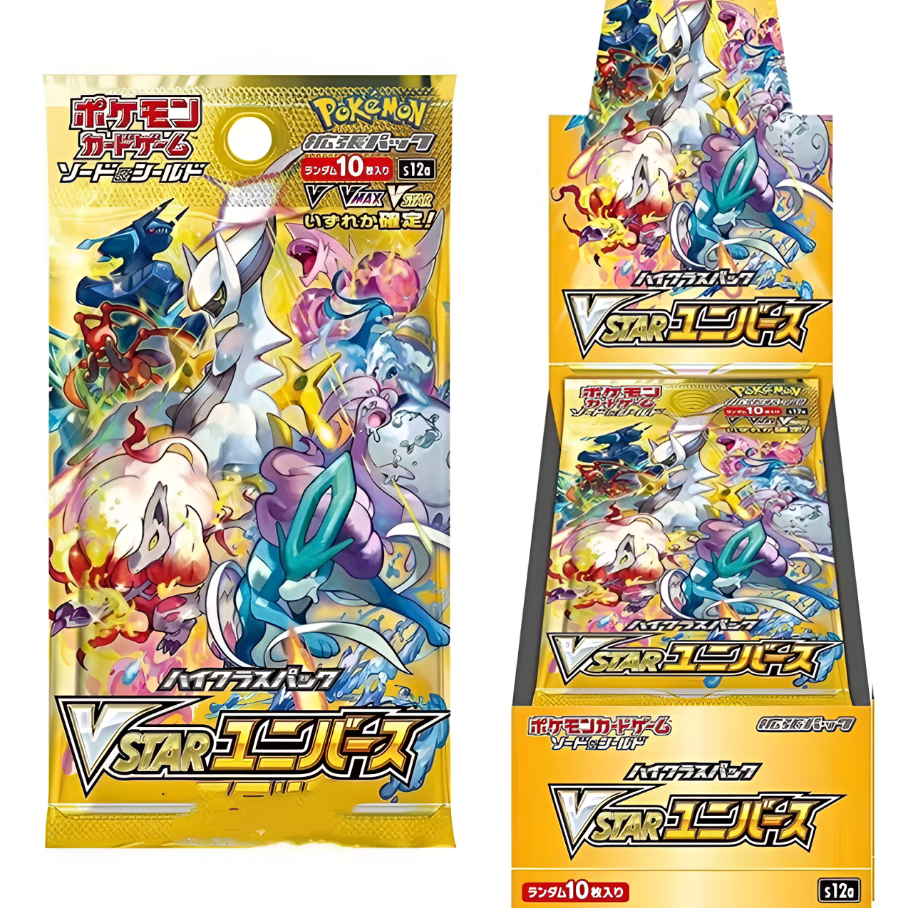 【拆卡】宝可梦日版 黄金盒S12a天地万物 卡牌盲盒（代拆）