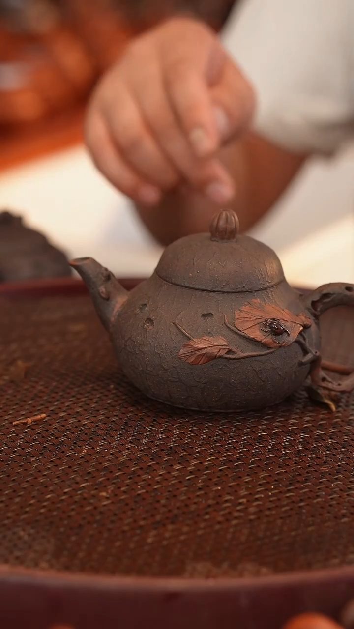 茶壶紫砂原矿手工制作瑕疵 