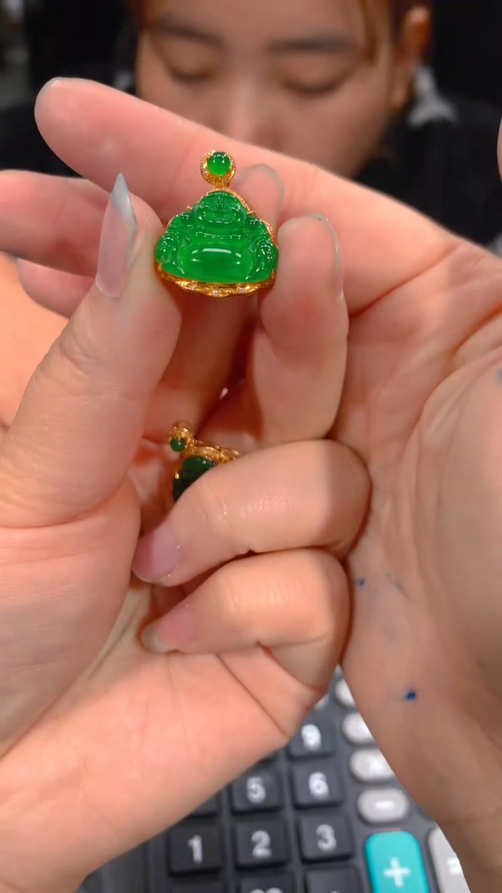 【闪购商品】定制翡翠18K金镶嵌80多样性发货（发其一）