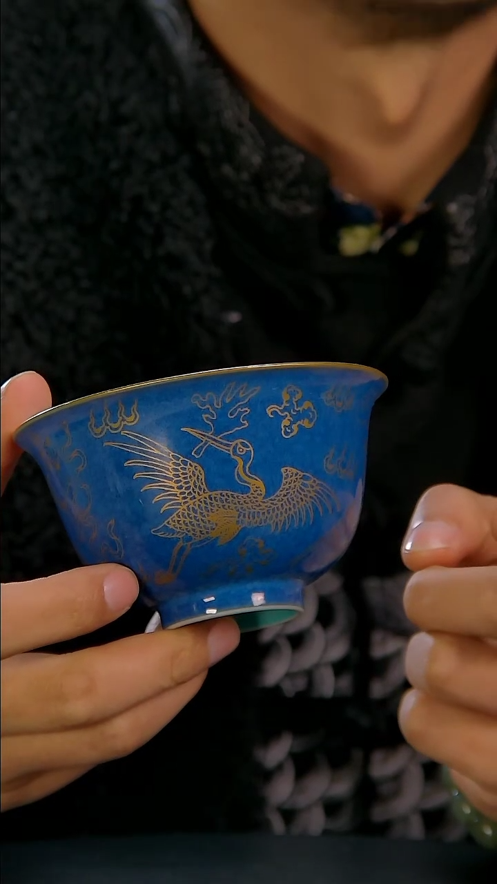 【闪购商品】雪花蓝茶碗精品陶瓷