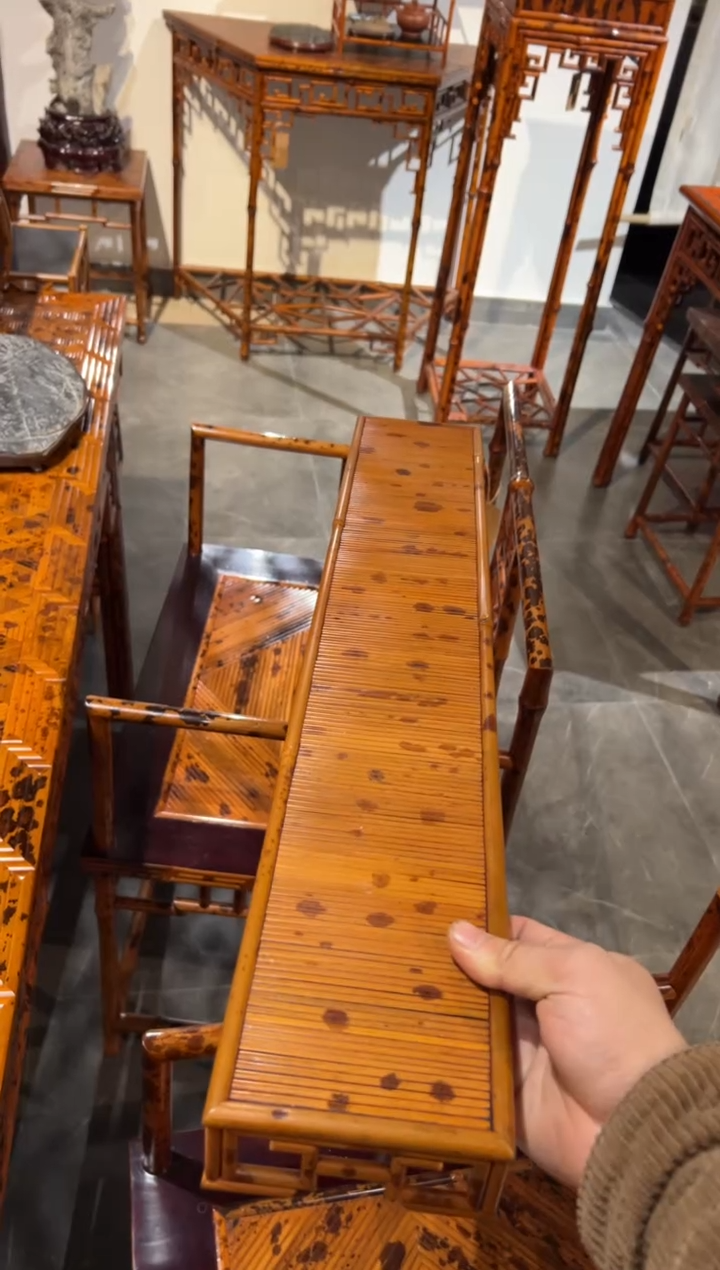 【闪购商品】扇子湘妃竹手工晾杯架