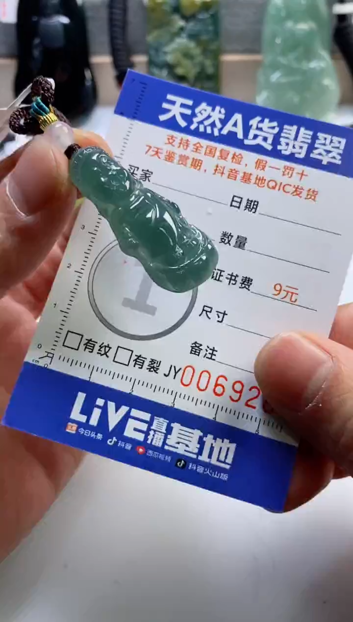 【闪购商品】翡翠挂件未镶嵌