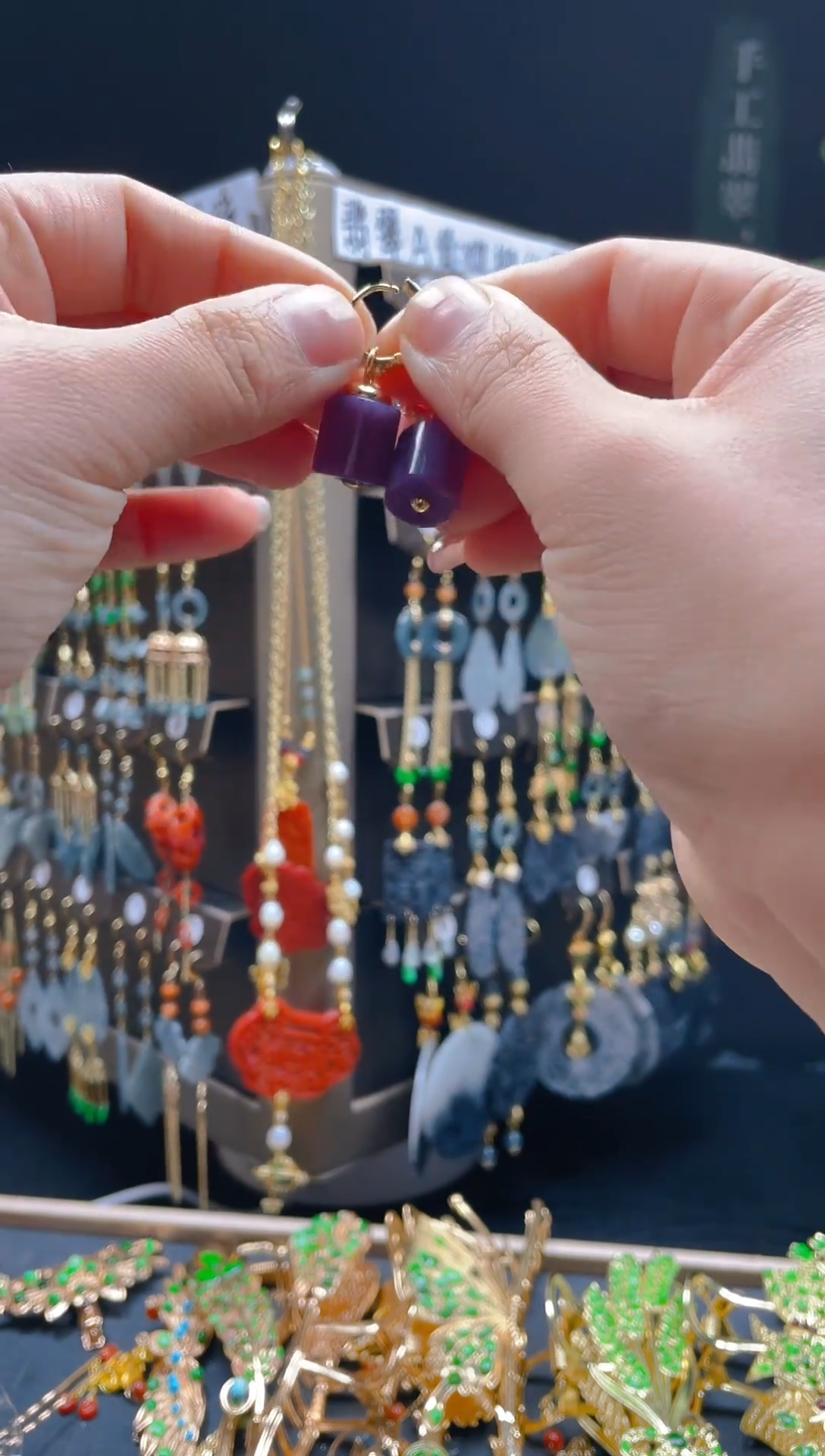 【闪购商品】玛瑙/玉髓耳饰合金059玛瑙饰品