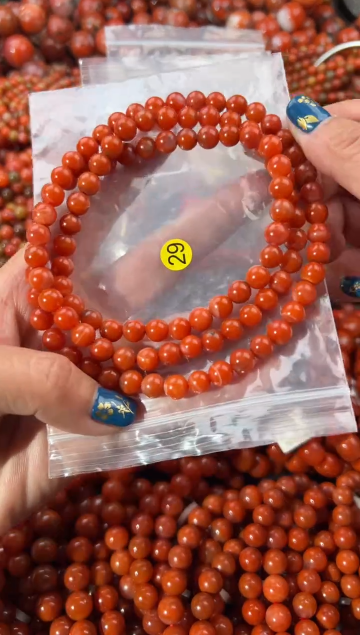 未镶嵌手串南红玛瑙7+