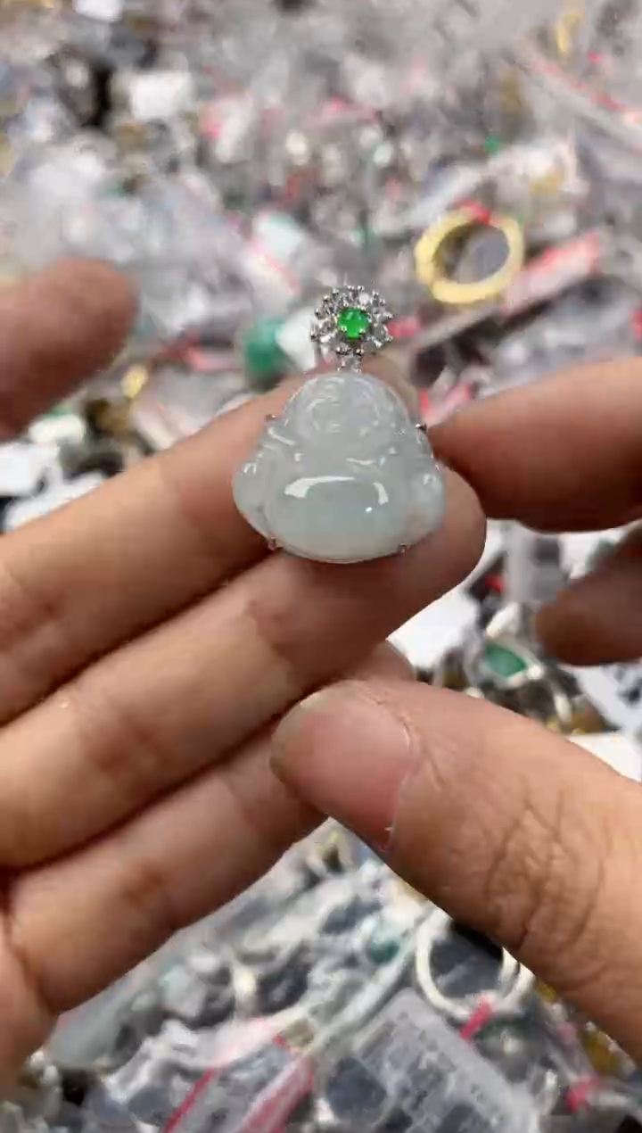 银S925镶嵌戒指翡翠121212----8