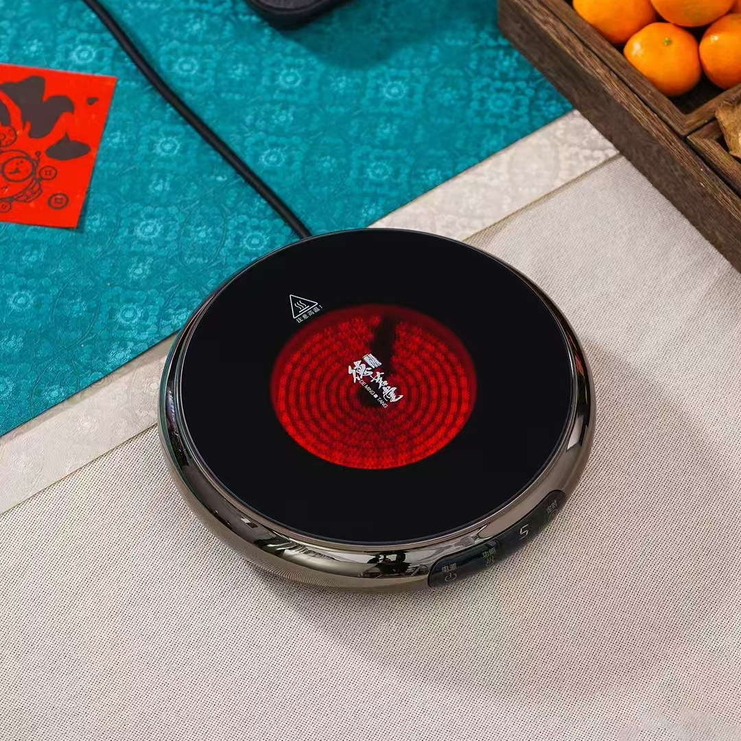 【组合】德茗堂【2025年新品】鼓韵家电陶炉茶炉围炉煮茶烧水静音超薄