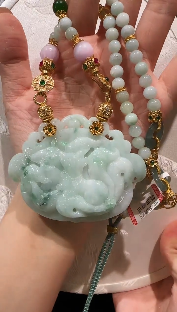 【闪购商品】翡翠颈饰未镶嵌国风