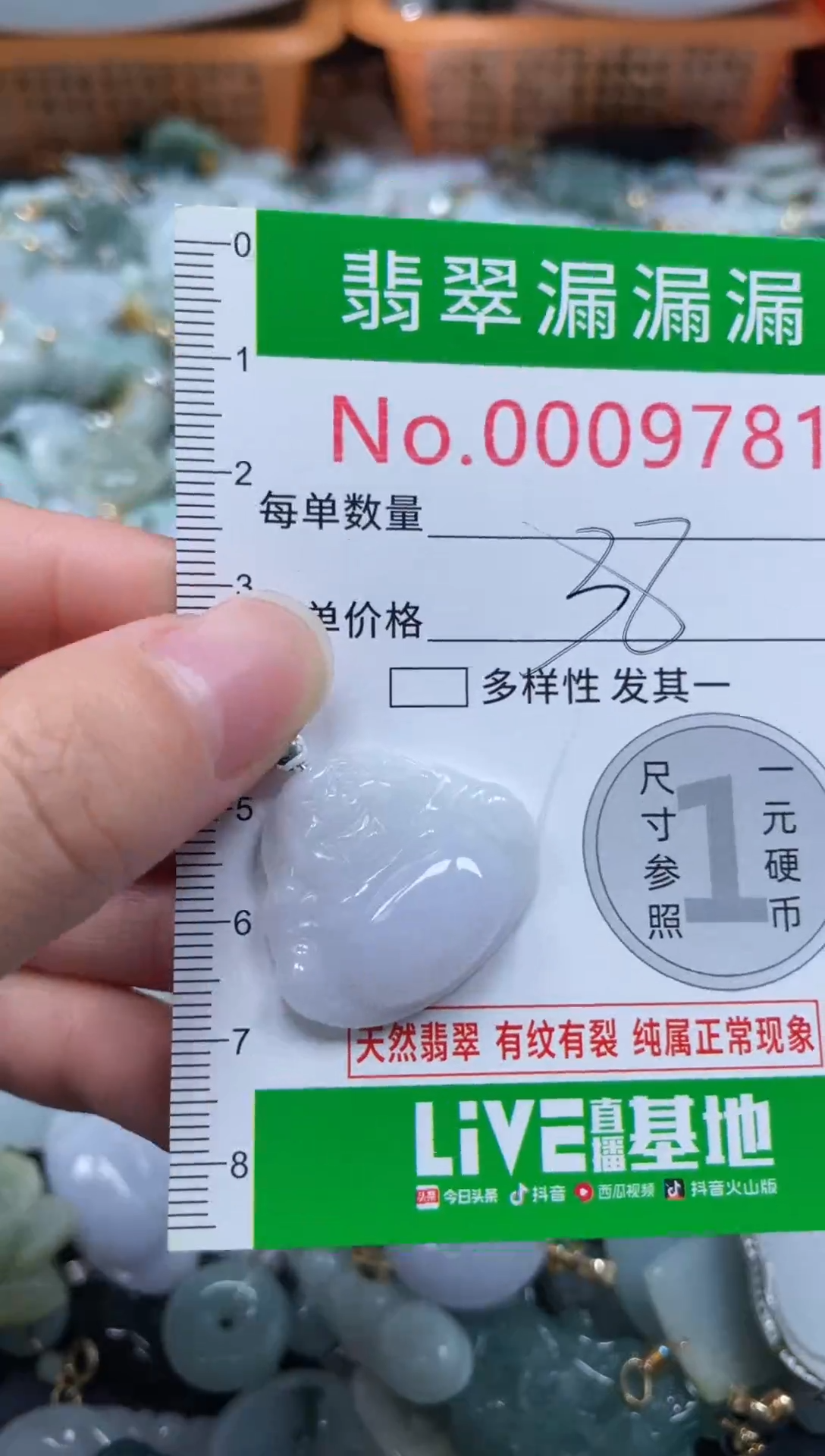 颈饰未镶嵌翡翠9781