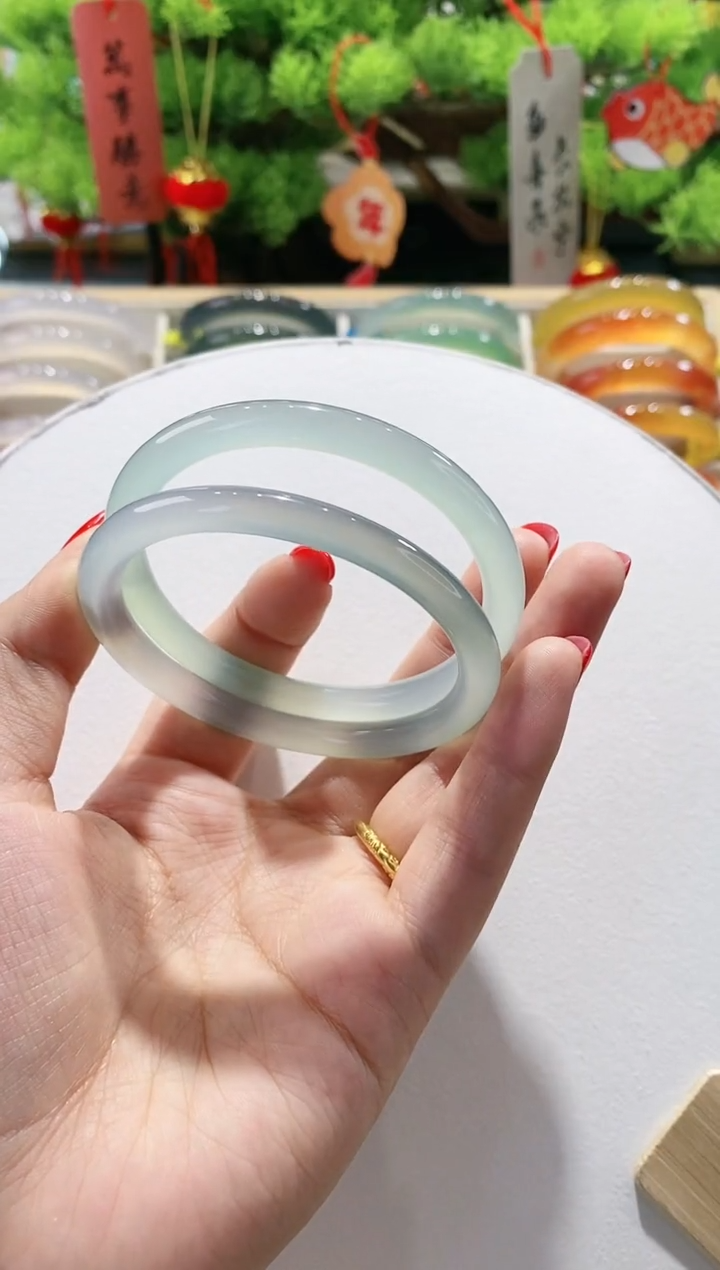 【闪购商品】玛瑙/玉髓手镯未镶嵌27-54.5