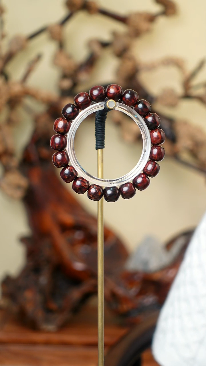 木本降真香红降花梨公高货手串 14g