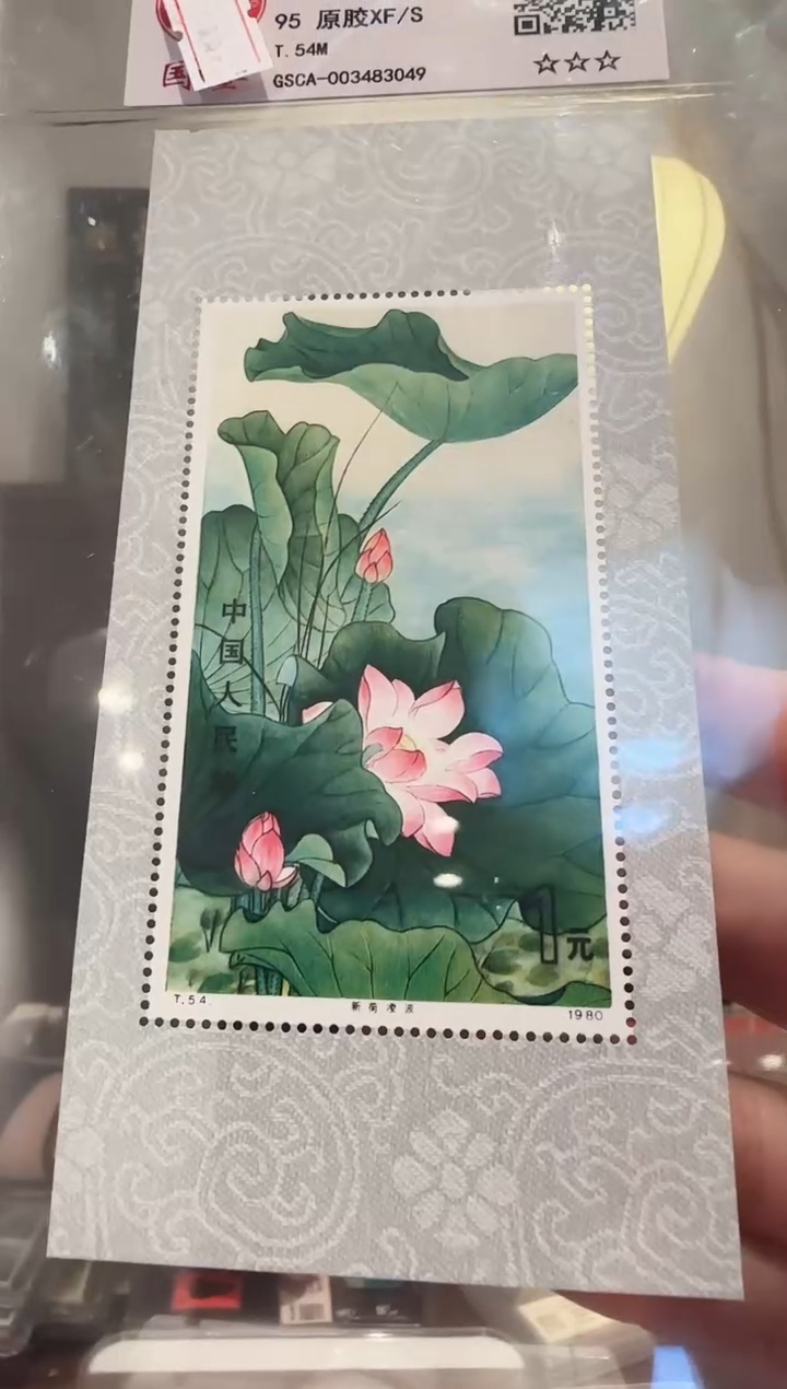 【闪购商品】荷花小型张-封装评级