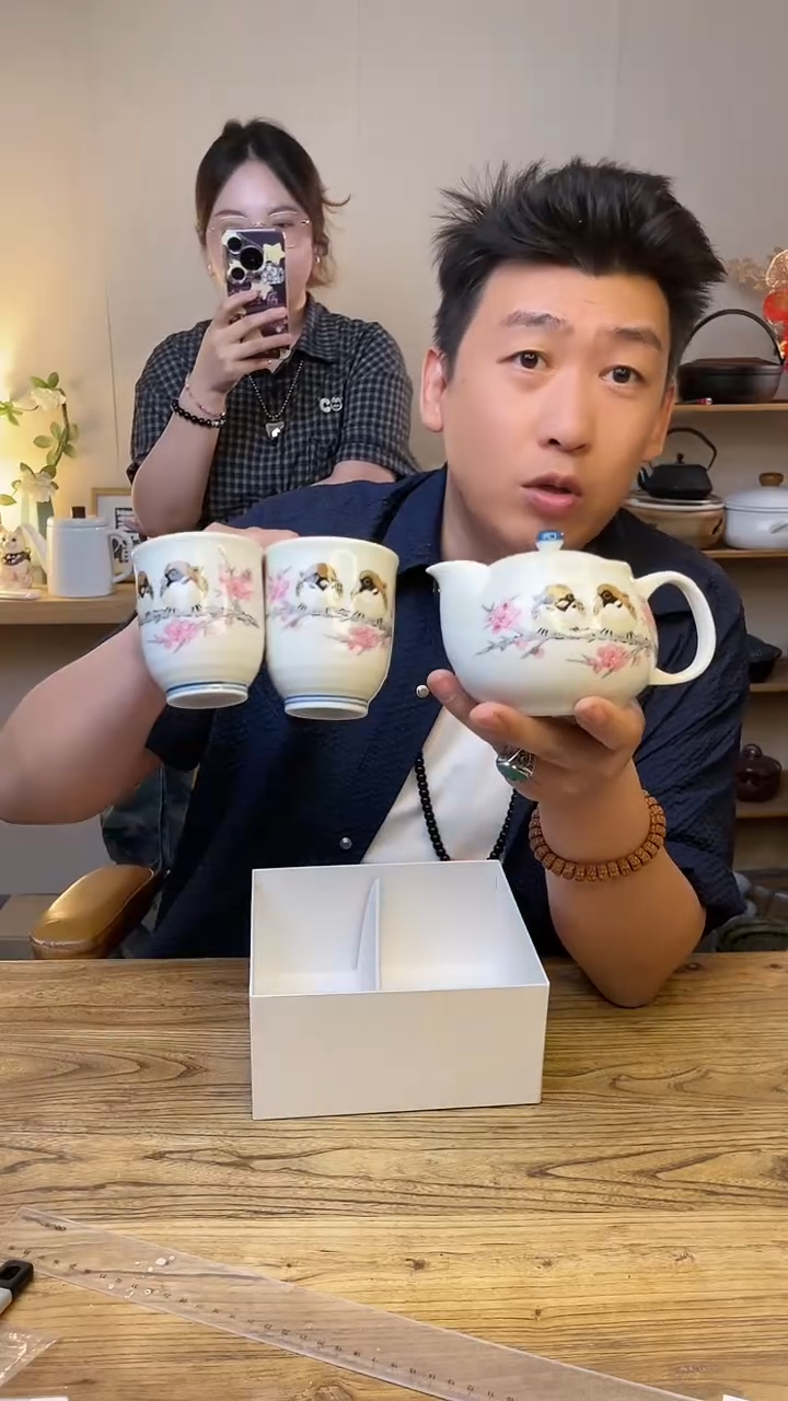 瓷片k8-591 九谷烧 一壶两杯