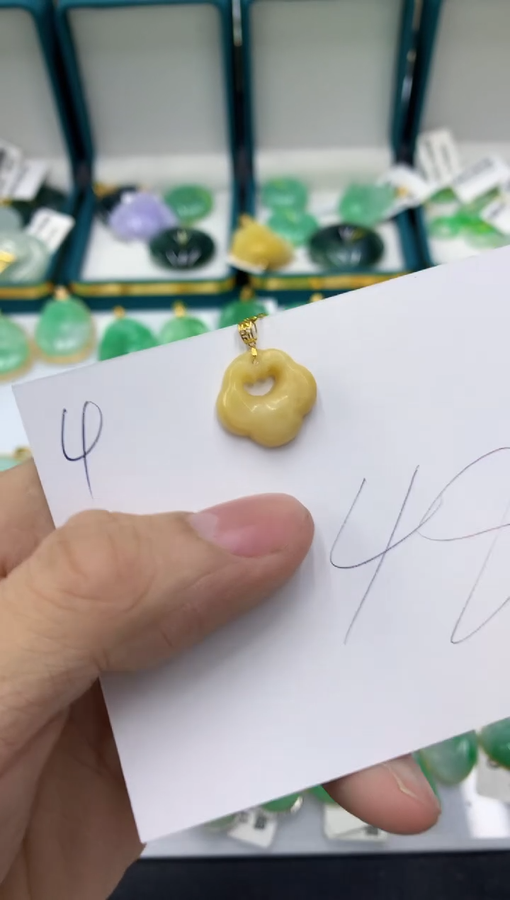 【闪购商品】翡翠颈饰18K金镶嵌11111111111