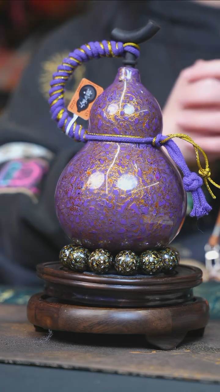 【闪购商品】YH242漆艺酒葫芦不包手串及旋转底座