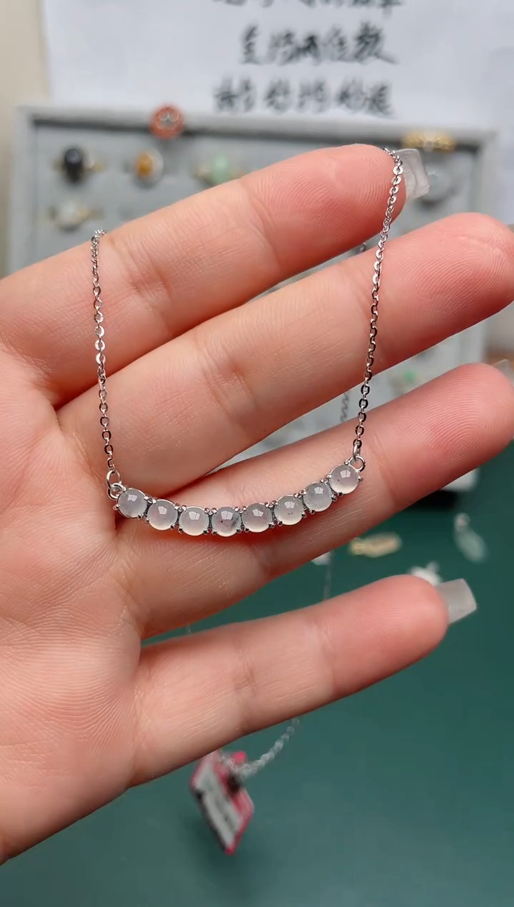 翡翠戒指银S925镶嵌.