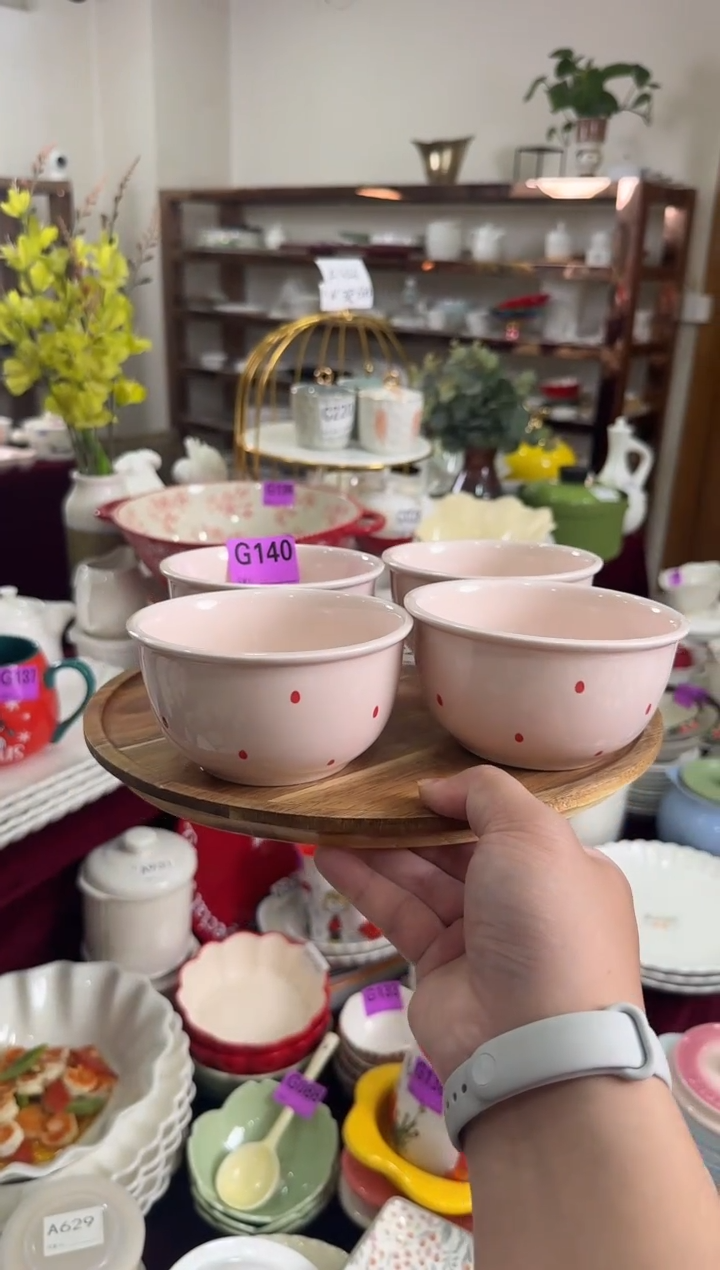 摆件陶G140-4个 陶瓷餐具库存微瑕