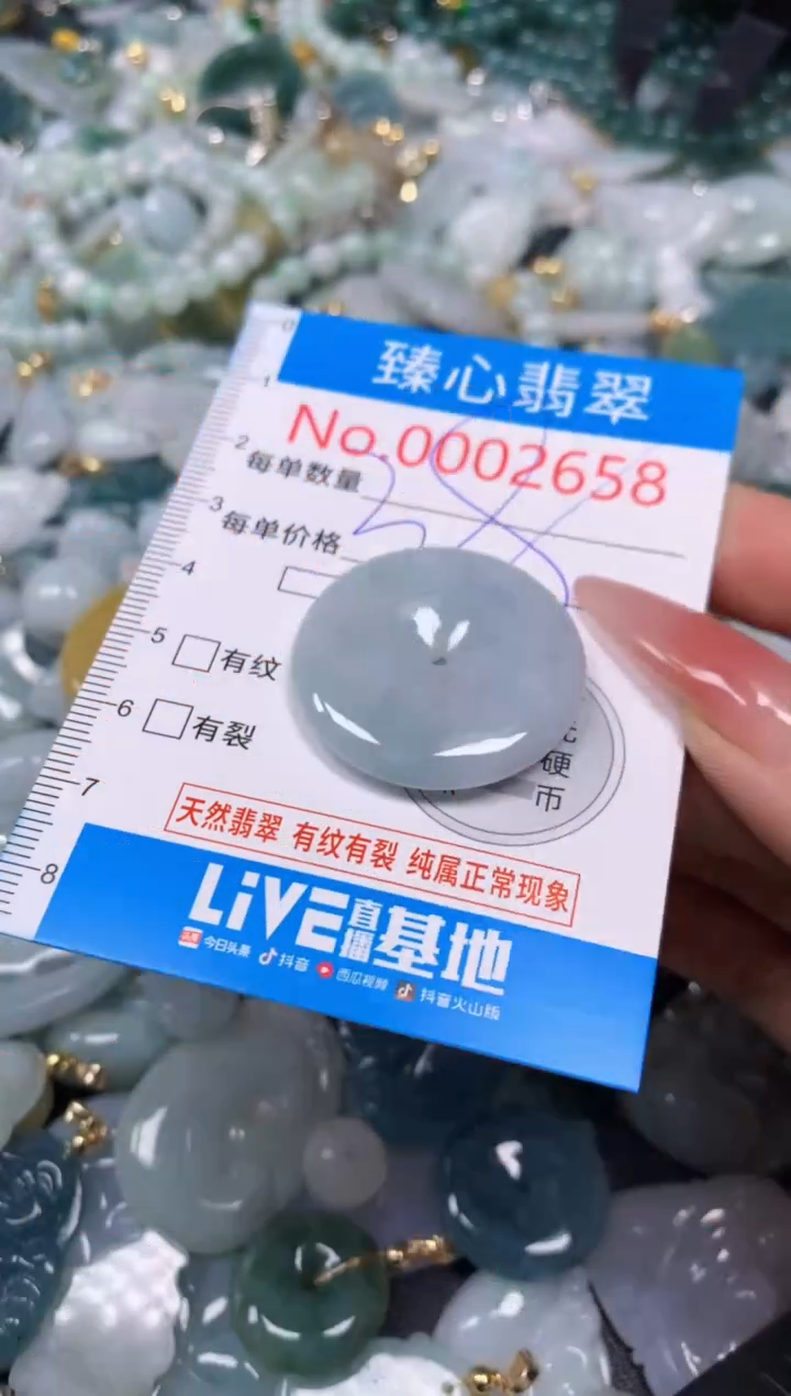 【闪购商品】翡翠颈饰未镶嵌含绳0002658