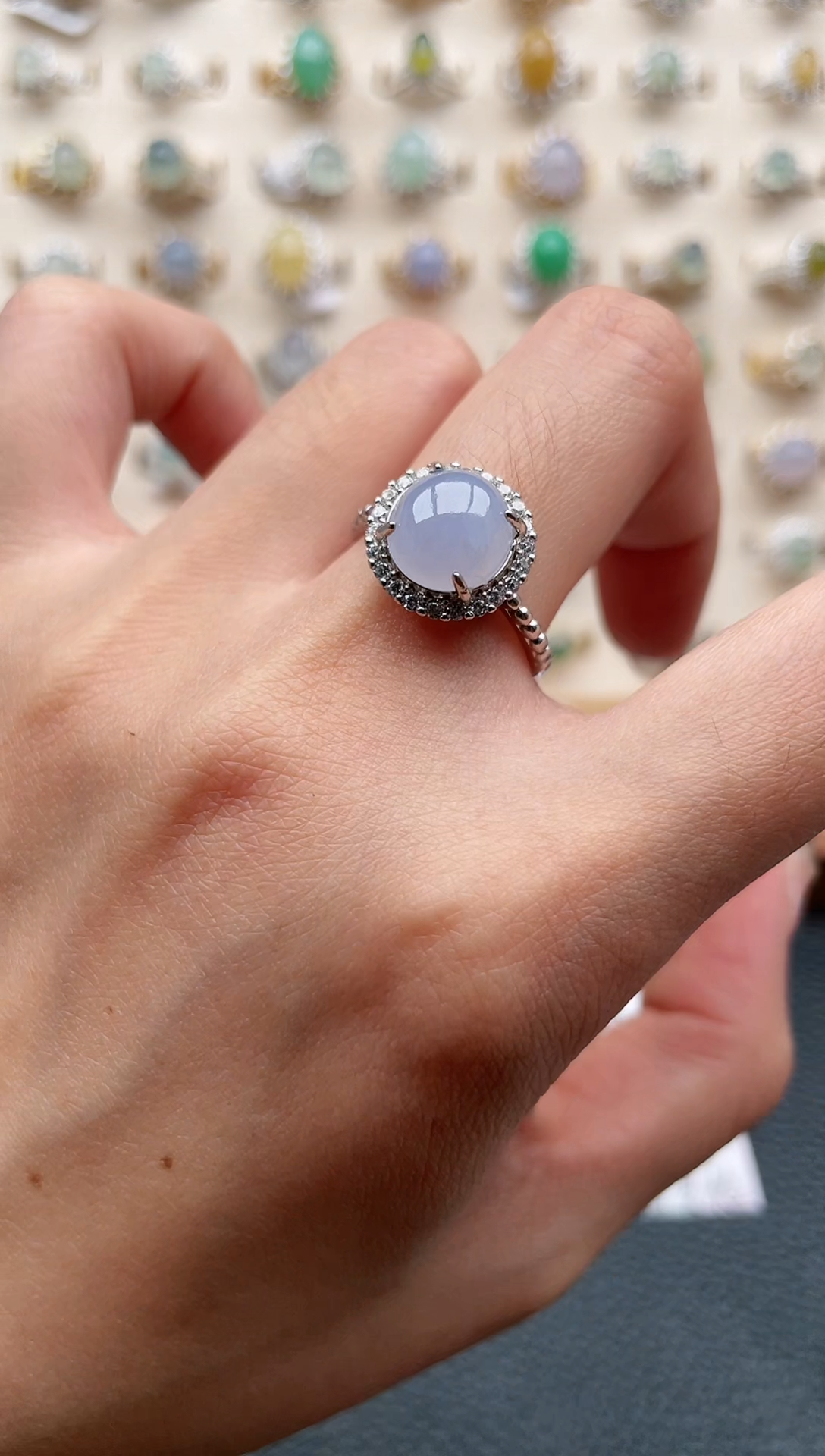 【闪购商品】翡翠戒指银S925镶嵌1111