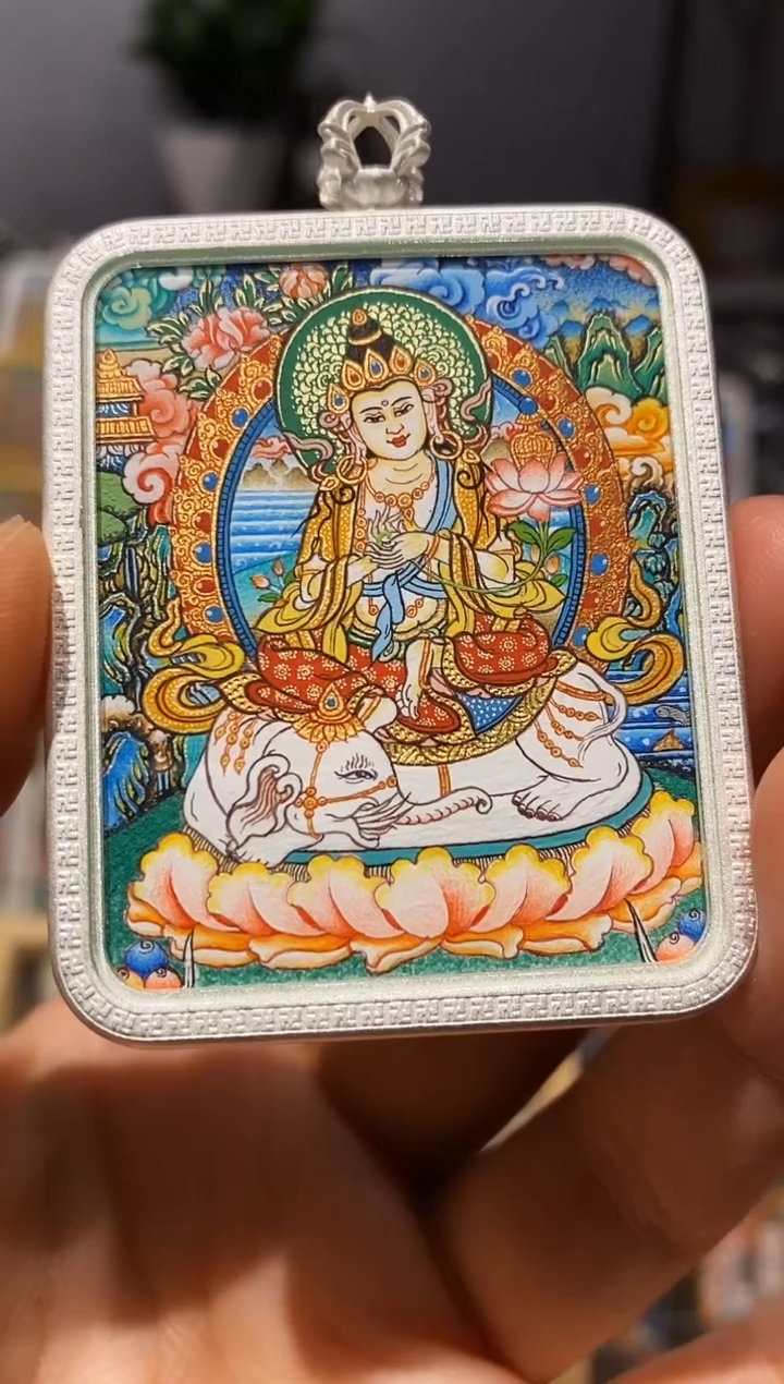 【闪购商品】吊坠热贡唐卡手绘作品