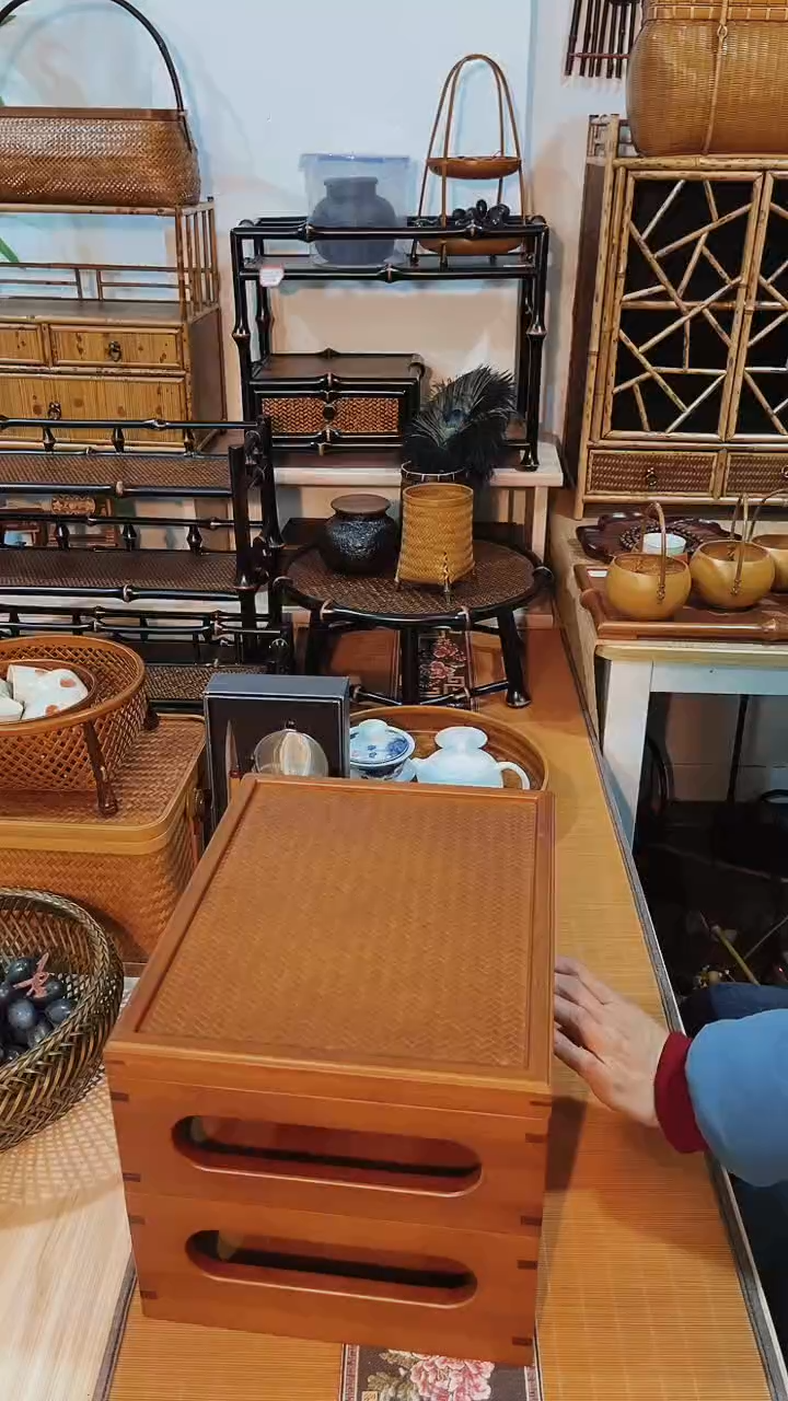 【闪购商品】竹制品茶道零批件百宝箱竹子