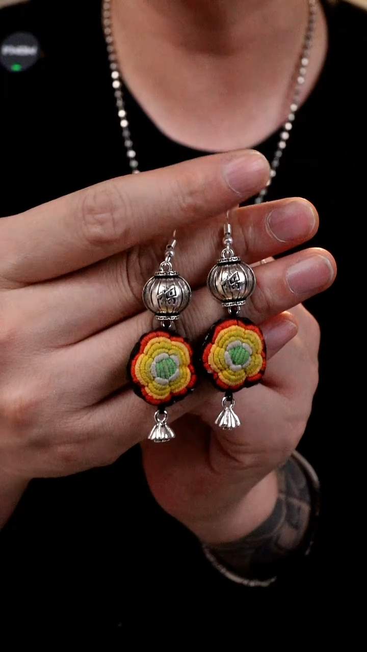 【闪购商品】刺绣027非遗手工刺绣耳环