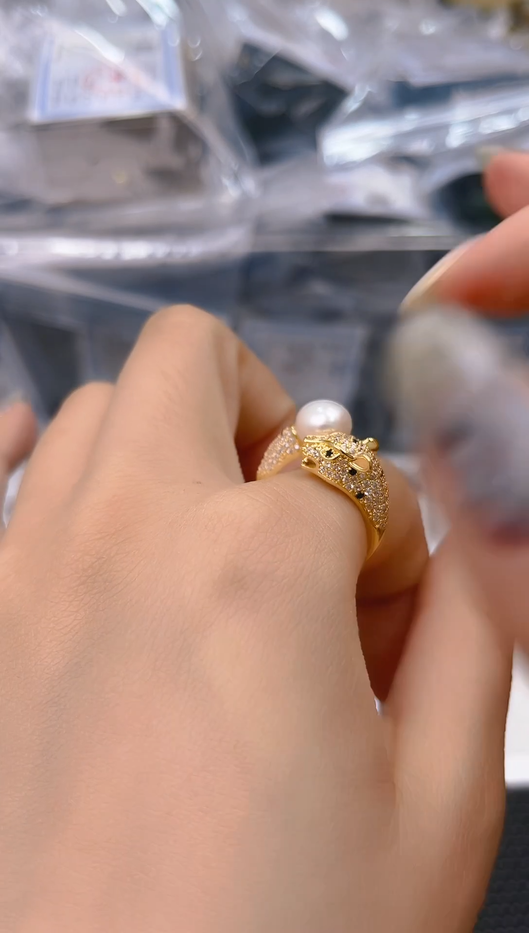 未镶嵌淡水珍珠耳饰jz1020