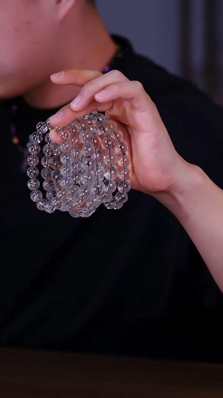 未镶嵌手链水晶A004-黑金超七点前多样性发其一