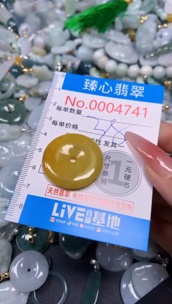 【闪购商品】翡翠颈饰未镶嵌含绳0004741