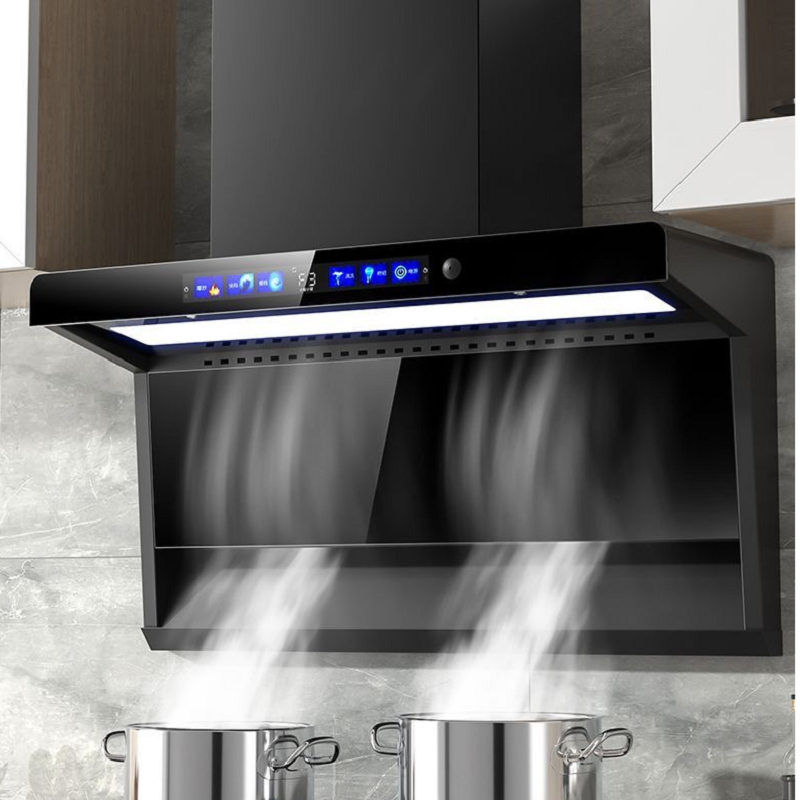 【国标补贴20%】沃麦好太太油烟机AI声控侧顶双吸家用烟机自动清洗