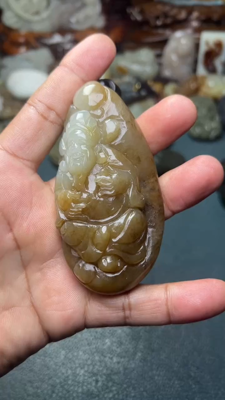 未镶嵌和田玉把件-=